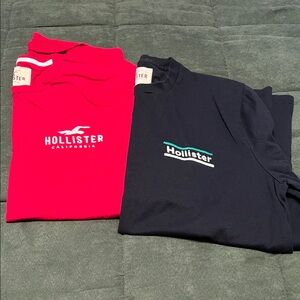 Hollister Red and Black Tees